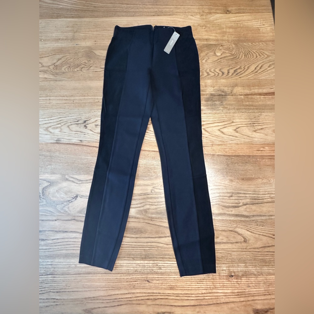 NWT J Crew $298 Pixie pants with suede panels 0 b1266 stretch slimming leggings